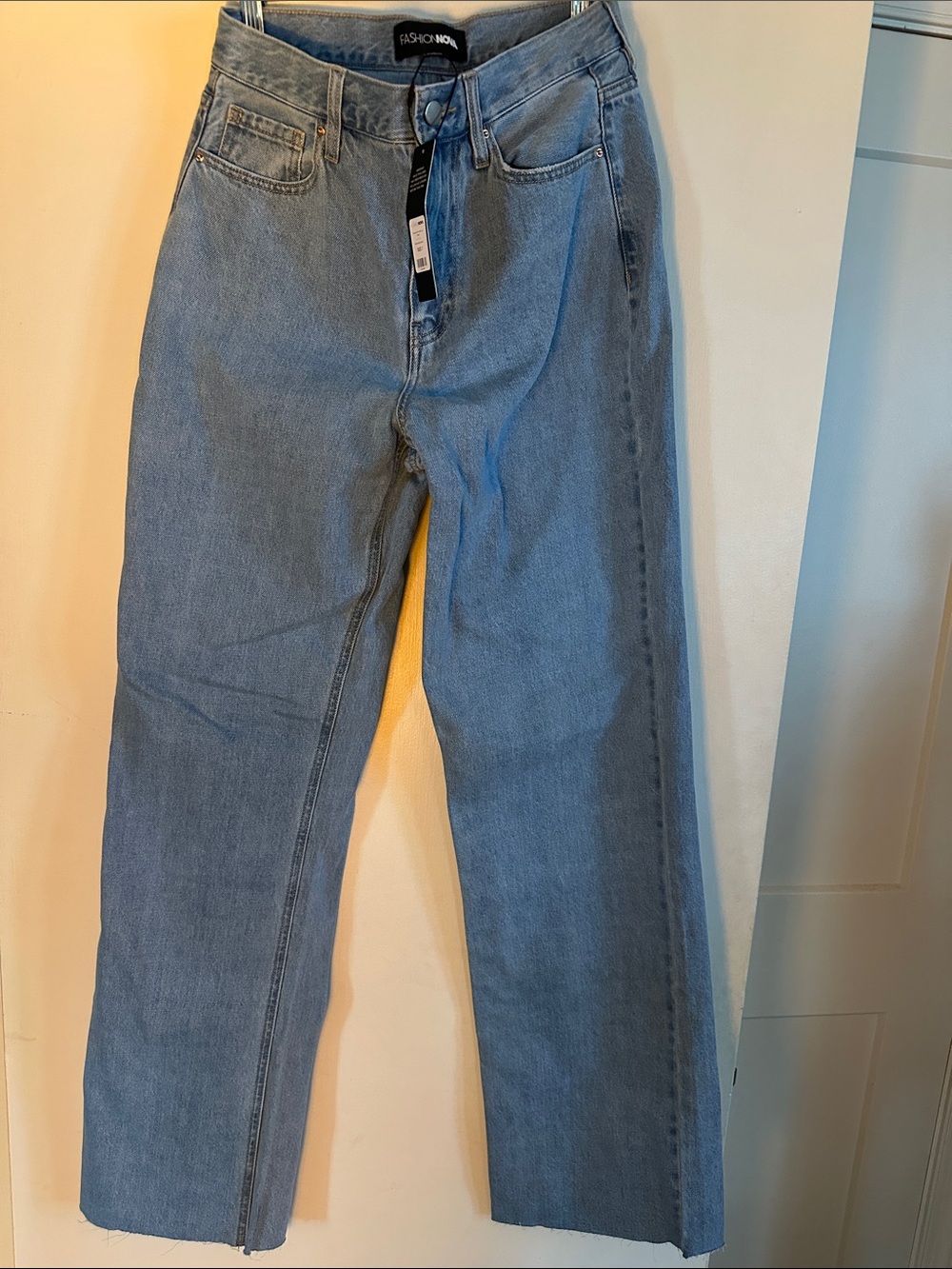 Fashion Nova Light Blue Straight Jeans Tall